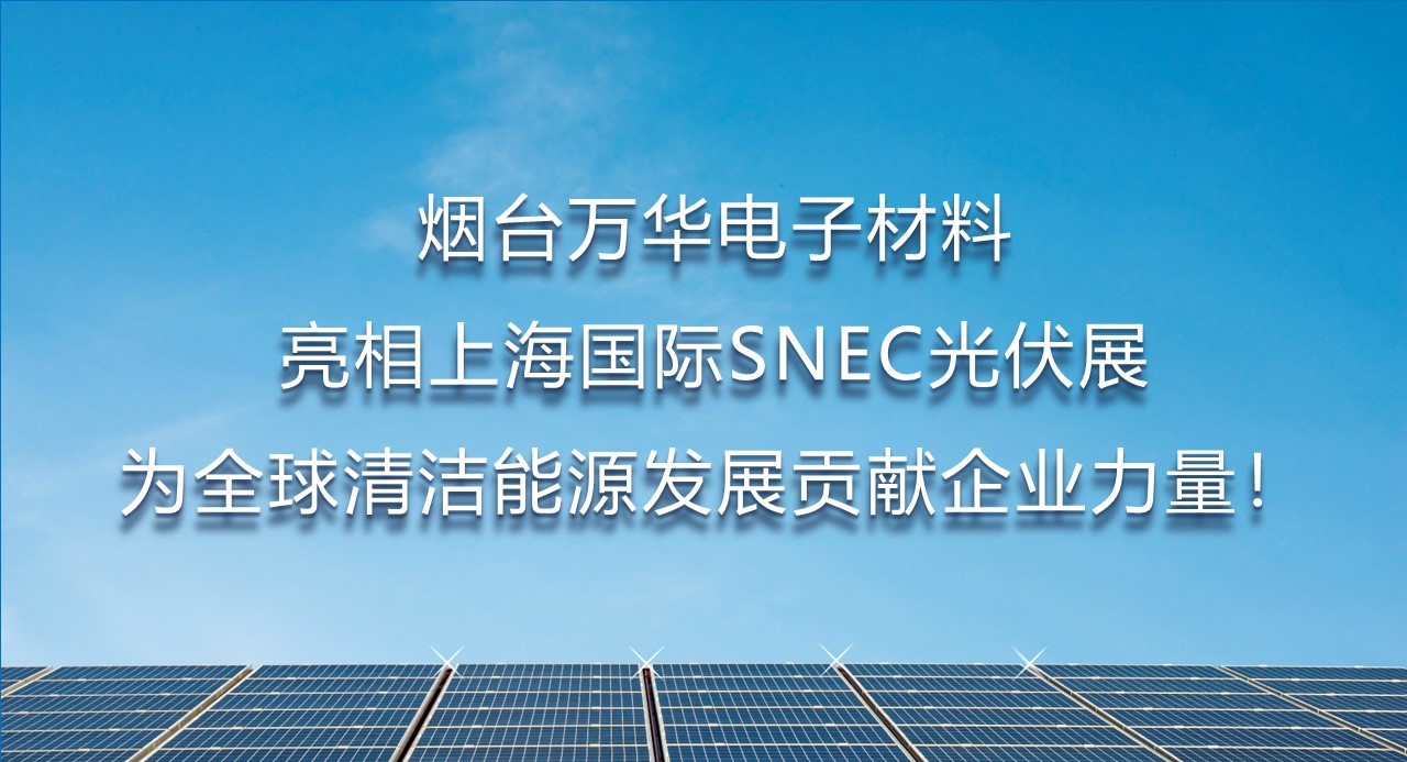 烟台九游体育电子材料亮相上海国际SNEC光伏展，为全球清洁能源发展贡献企业力量！